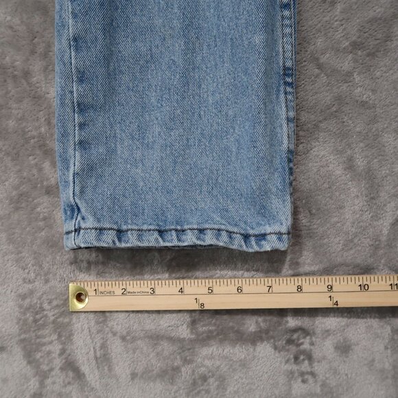 Lee Jeans Mens 36x32 Blue Straight Leg Regular Fit Light Wash Rancher Workwear - Picture 11 of 16